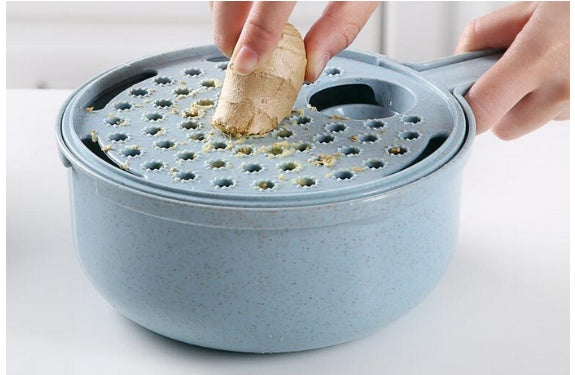 8-in-1 Vegetable Slicer & Grater Set β Multifunctional Mandoline Cutter with Strainer & Peeler