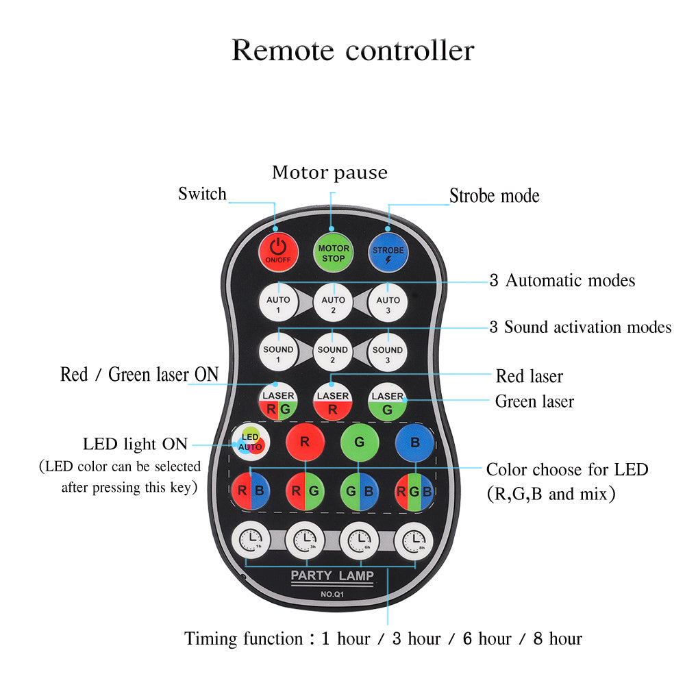 Laser Light Wireless Bluetooth Speaker
