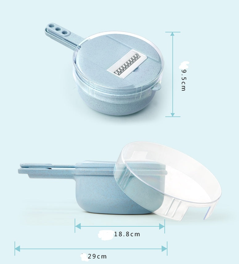 8-in-1 Vegetable Slicer & Grater Set β Multifunctional Mandoline Cutter with Strainer & Peeler
