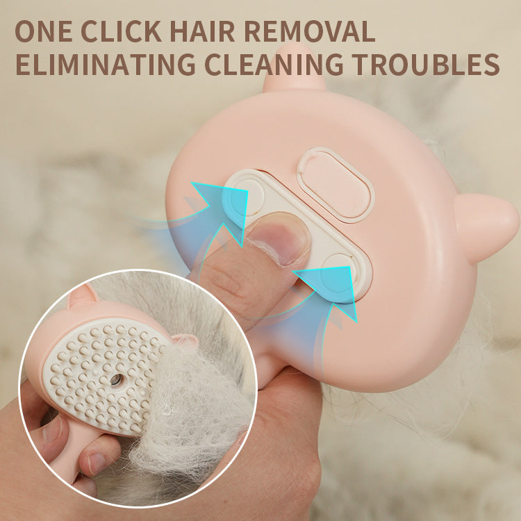 Rechargeable Mist Hair Cleaning & Self-Cleaning Pet Brush β Grooming Made Easy for Cats & Dogs