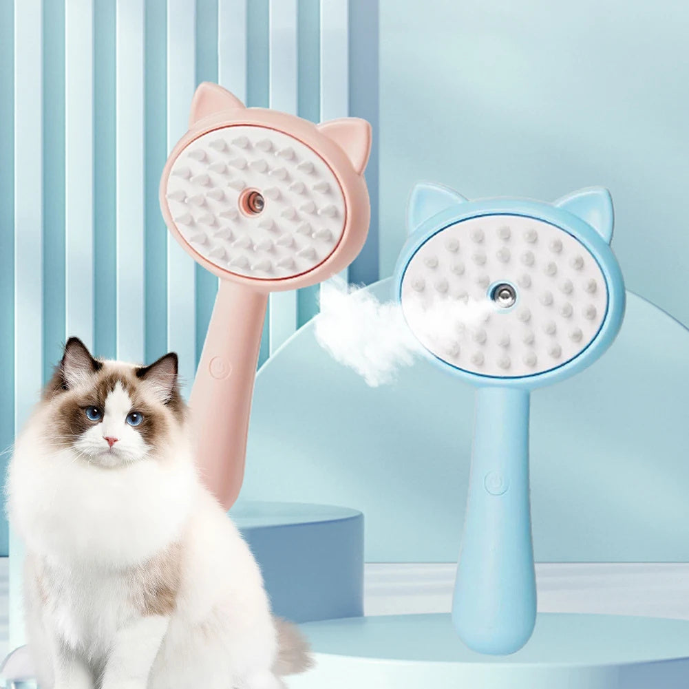 Rechargeable Mist Hair Cleaning & Self-Cleaning Pet Brush β Grooming Made Easy for Cats & Dogs