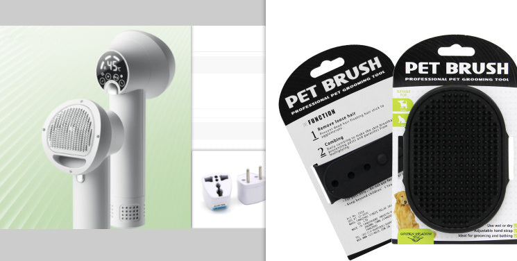Smart Silent Pet Hair Dryer & Comb – Groom Like a Pro at Home!