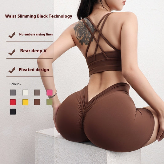 Peach-Lift Nude Feel Workout Leggings – Seamless Hip-Lifting 3D Sculpt Pants for Women