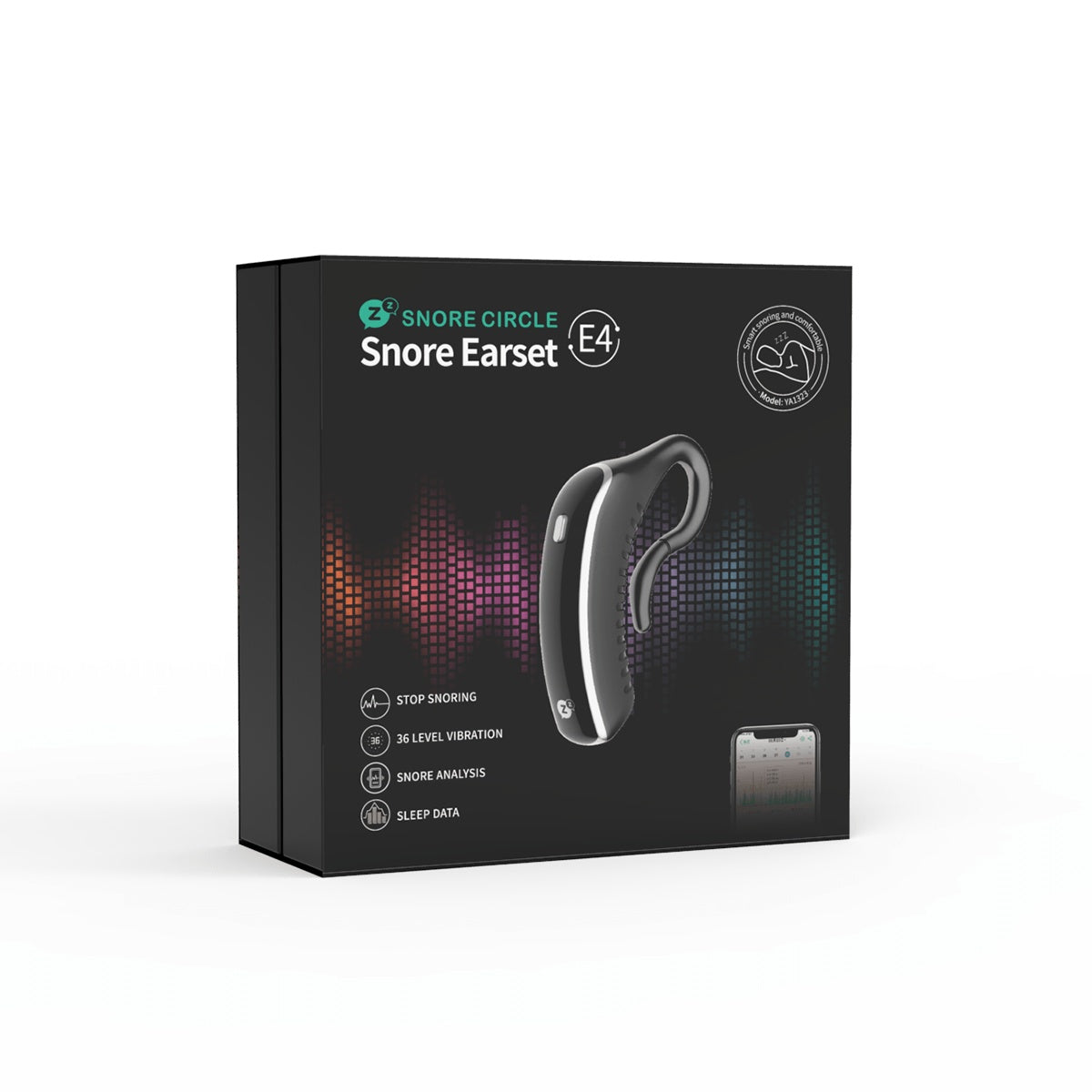 24H Powerful. Bluetooth Anti-Snoring Earset | Smart Sleep Aid & Tracker