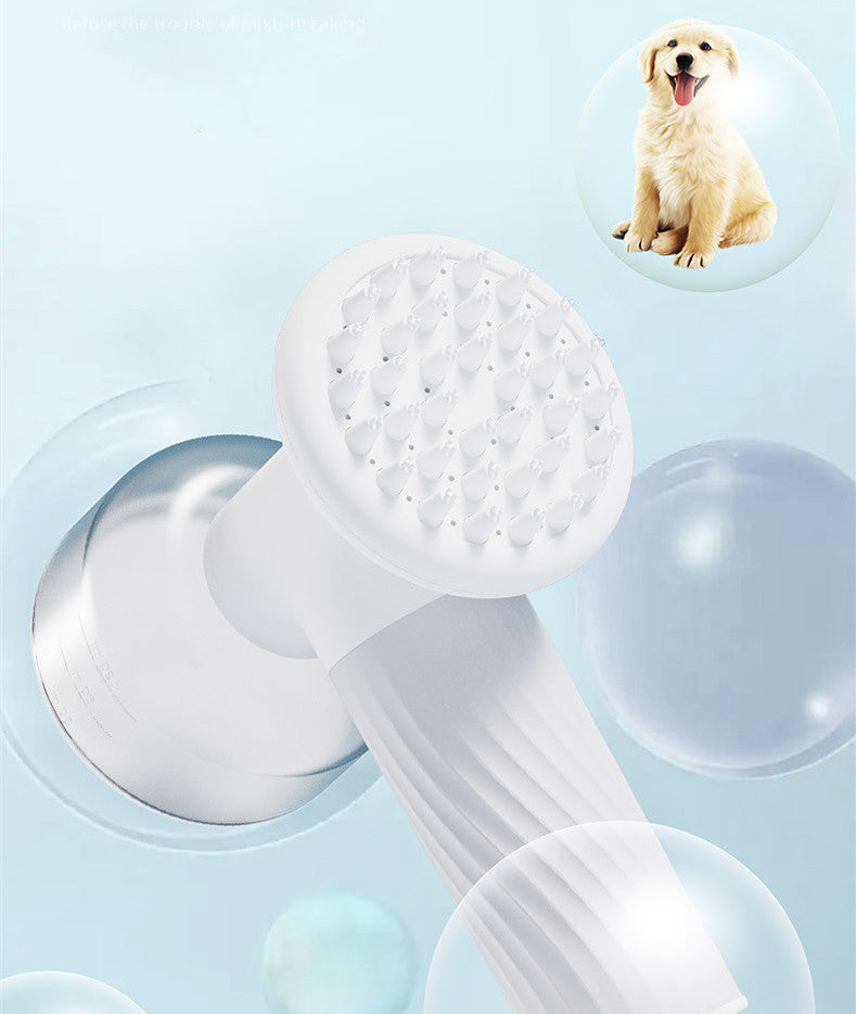 Automatic Foaming Pet Bath Brush – 2-in-1 Electric Grooming, Massage & Shampoo Dispenser for Dogs & Cats