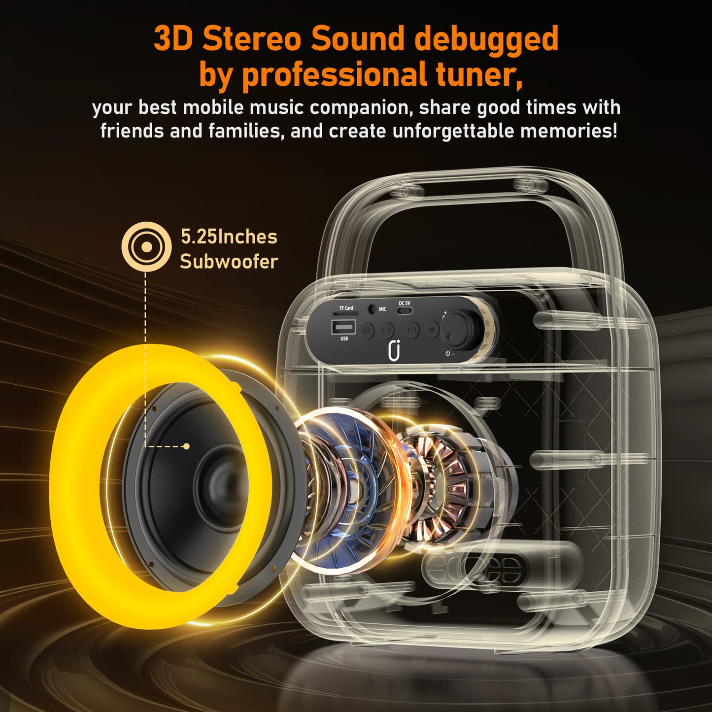 JYX D50 Karaoke Machine—your adult-targeted karaoke speaker with Bluetooth and microphone: