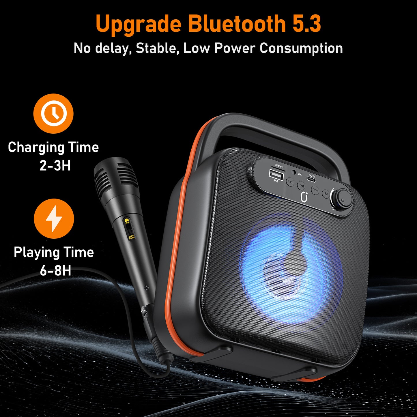 JYX D50 Karaoke Machine—your adult-targeted karaoke speaker with Bluetooth and microphone: