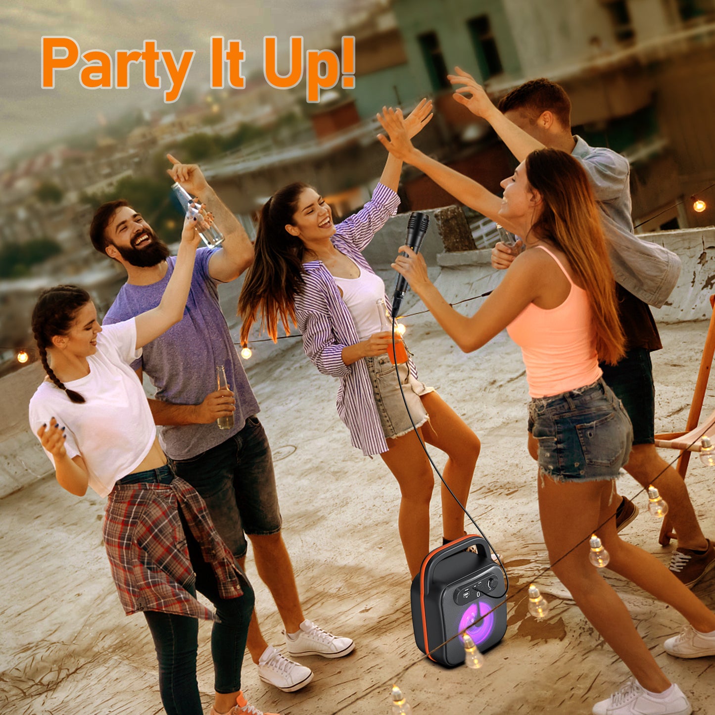 JYX D50 Karaoke Machine—your adult-targeted karaoke speaker with Bluetooth and microphone: