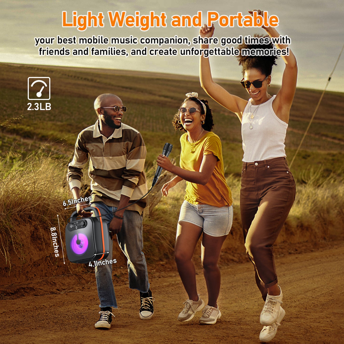 JYX D50 Karaoke Machine—your adult-targeted karaoke speaker with Bluetooth and microphone: